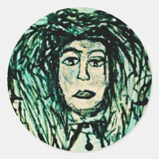 THINKER DREAD CLASSIC ROUND STICKER