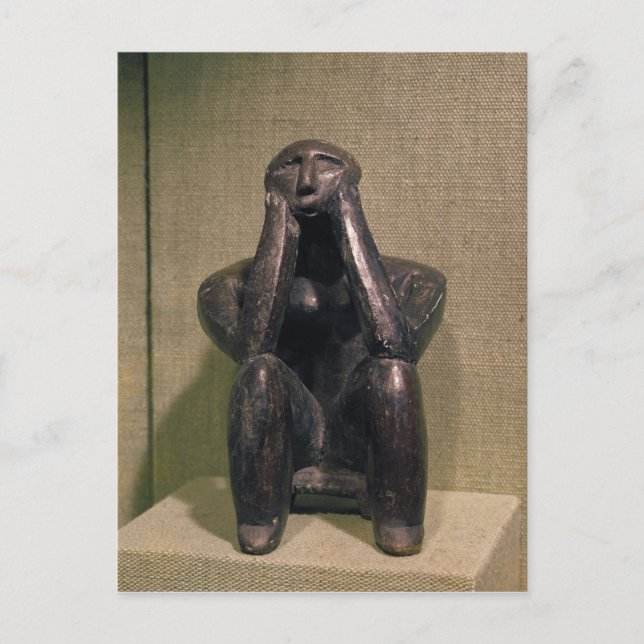 Thinker of Cernovoda, Hamangia Culture Postcard (Front)