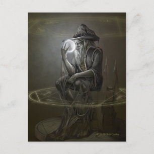 Thinker Wizard Postcard