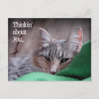 Thinkin' about you... postcard