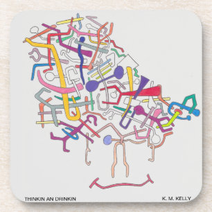 THINKIN AN DRINKIN - COASTER