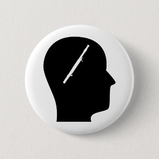Thinking About Bassoon 6 Cm Round Badge