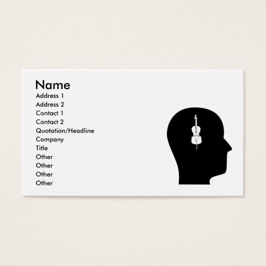 Thinking About Cello Business Card