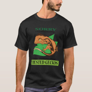 Thinking About Crested Geckos Reptile Lizards T-Shirt