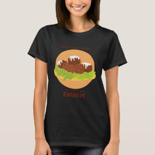 Thinking About Falafel Levantine Food Hummus T-Shirt