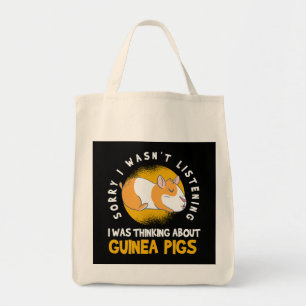 Thinking about Guinea Pig Cavy Roddent Tote Bag