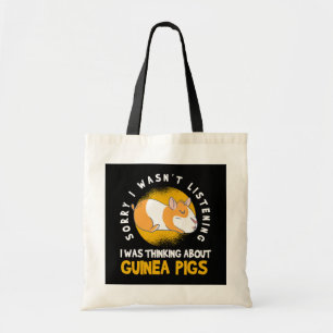Thinking about Guinea Pig Cavy Roddent Tote Bag