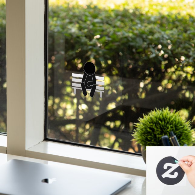 Thinking About It Window Cling (Office)