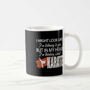 Thinking About Karate Funny Martial Arts Black Bel Coffee Mug