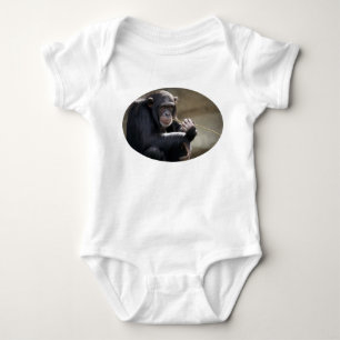 Thinking About Monkeying Around Baby Bodysuit