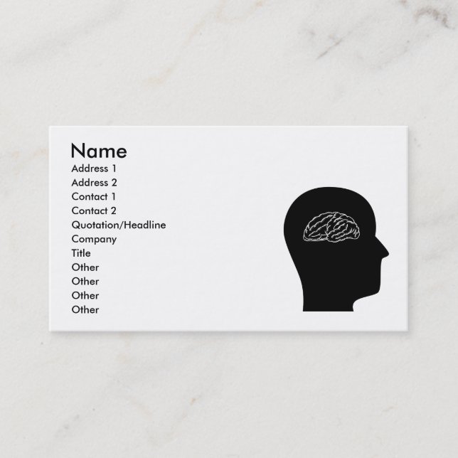 Thinking About Neurology Business Card (Front)