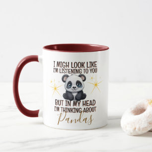 Thinking About Pandas – Funny Personalised Mug