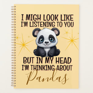 Thinking About Pandas – Funny Personalised Planner