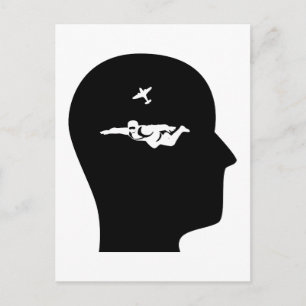 Thinking About Skydiving Postcard