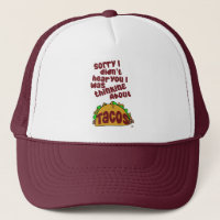 Thinking About Tacos Funny Food Slogan Cartoon