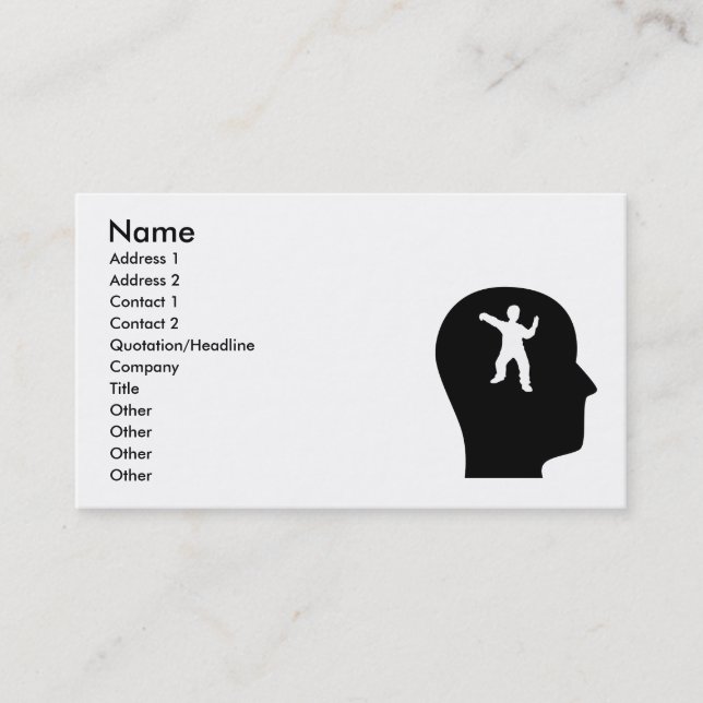 Thinking About Tai Chi Business Card (Front)
