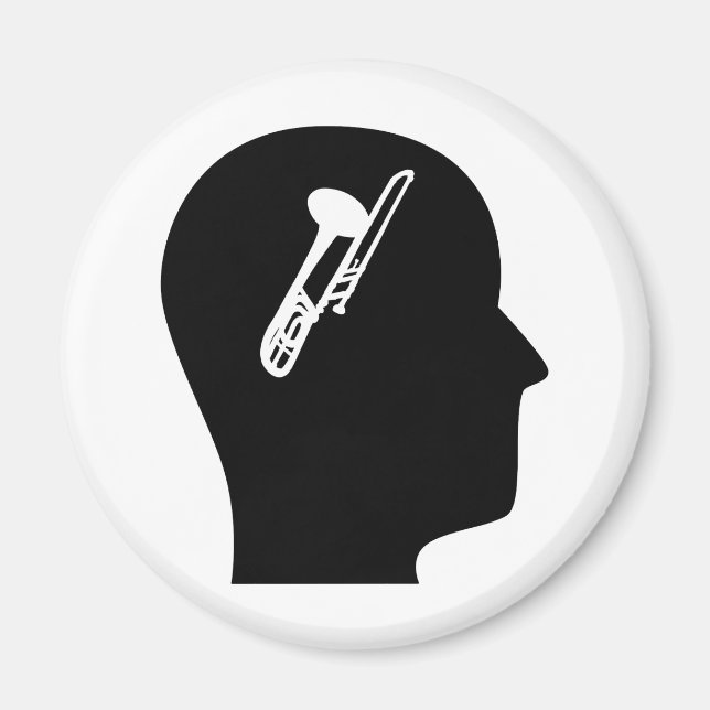 Thinking About Trombone Magnet (Front)