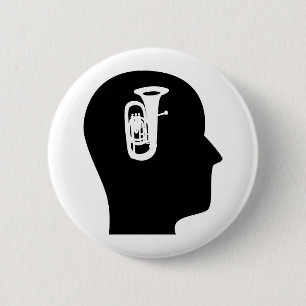 Thinking About Tuba 6 Cm Round Badge
