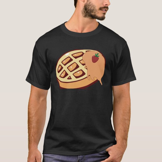 Thinking About Waffles Delicious Waffle Chef T-Shirt (Front)