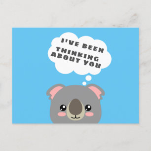 Thinking about you holiday postcard
