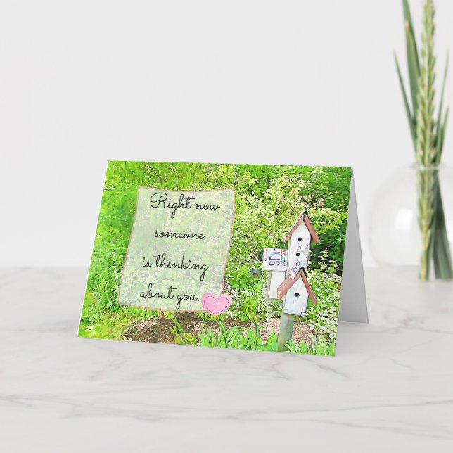 Thinking about You, Miss You Card (Front)