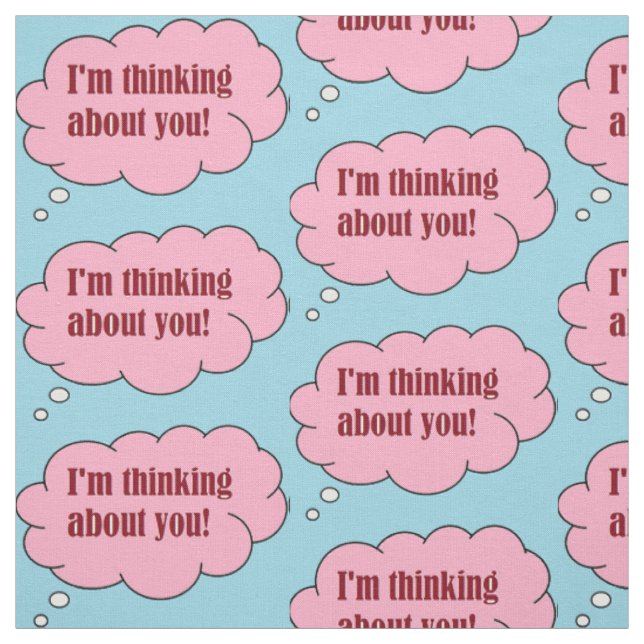Thinking about you, pink fabric (Swatch)