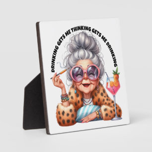 Thinking and Drinking Plaque