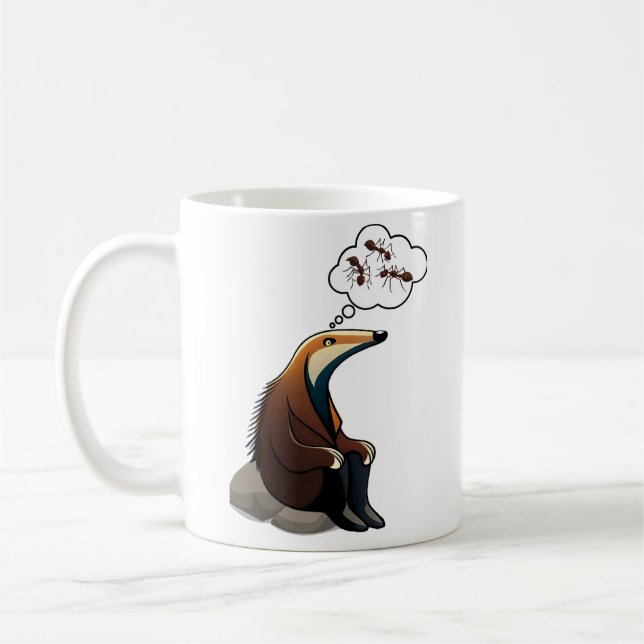 Thinking Anteater Coffee Mug (Left)