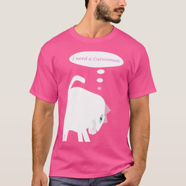Thinking Cat T-Shirt (Front)