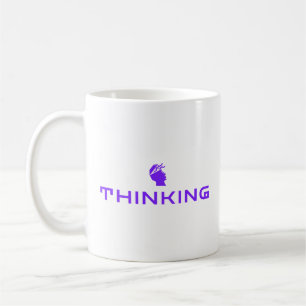THINKING Classic Mug   Minimalist Mind Statement