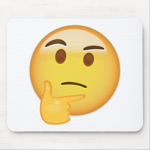 Thinking Face Emoji Mouse Mat