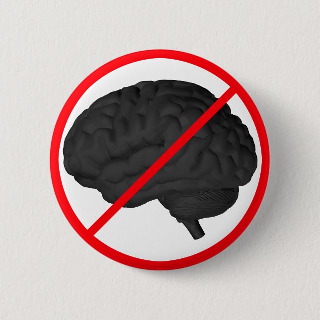 Thinking Forbidden! 6 Cm Round Badge (Front)