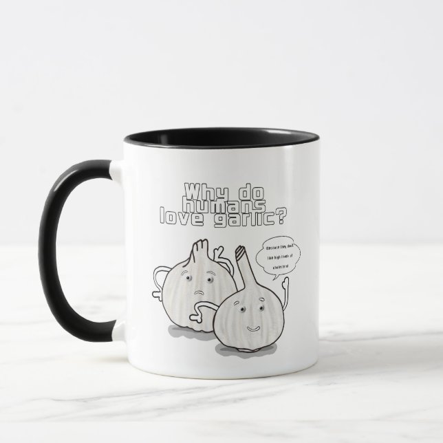 Thinking garlic mug (Left)