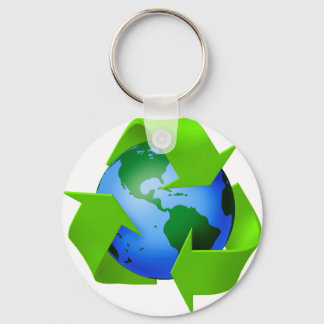 thinking green key ring