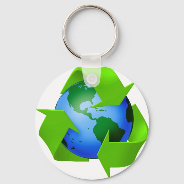 thinking green key ring (Front)