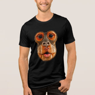 Thinking Monkey Meme Tri-Blend Shirt