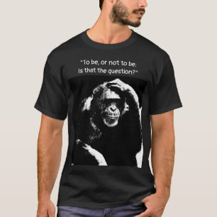 Thinking Monkey Pop Art To be or not to be Men's T-Shirt