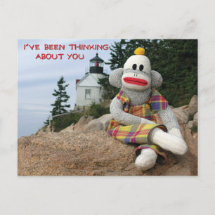 Thinking Monkey Postcard