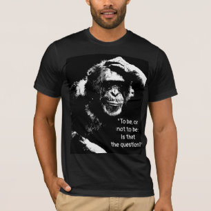 Thinking Monkey Shakespeare Quote Pop Art Men's T-Shirt