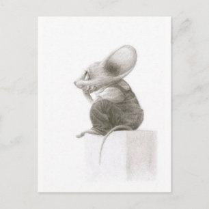 Thinking Mouse Postcard
