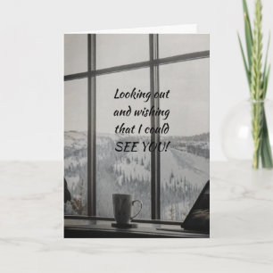 THINKING OF AND MISSING "YOU" CARD