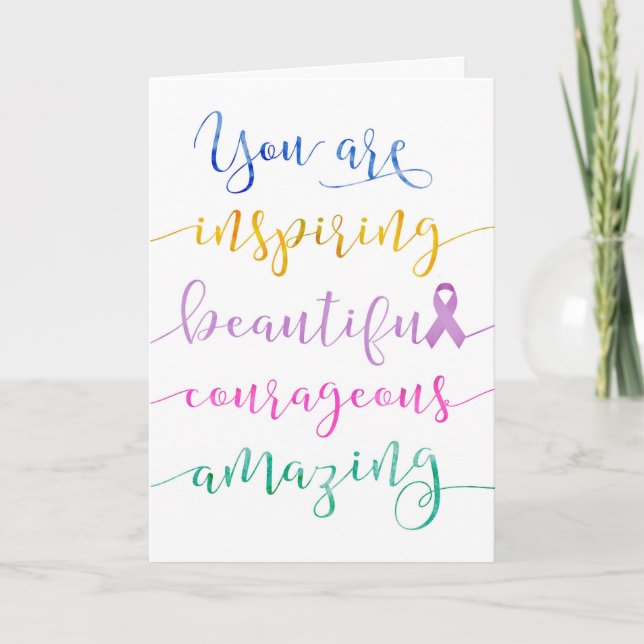 Thinking of Cancer Patients – Remember Who You Are Card (Front)