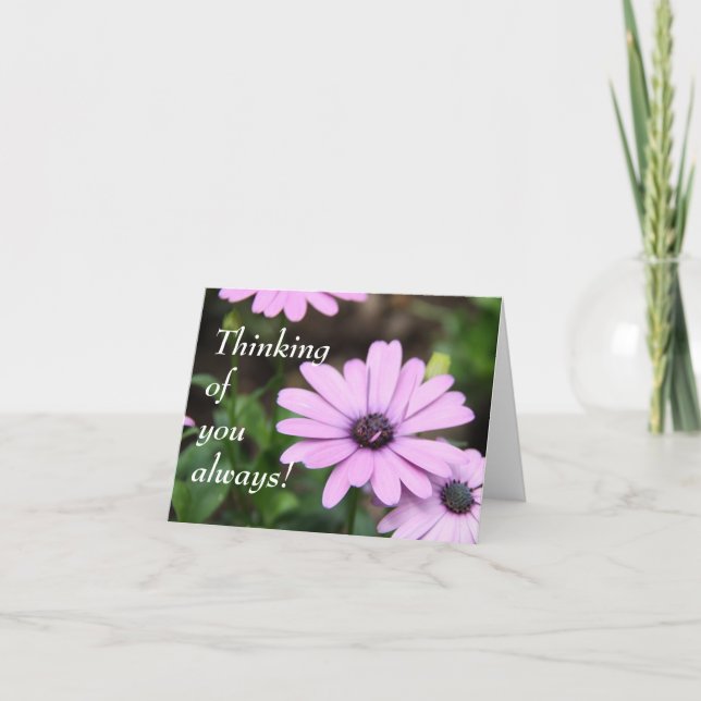 Thinking of you always! card (Front)