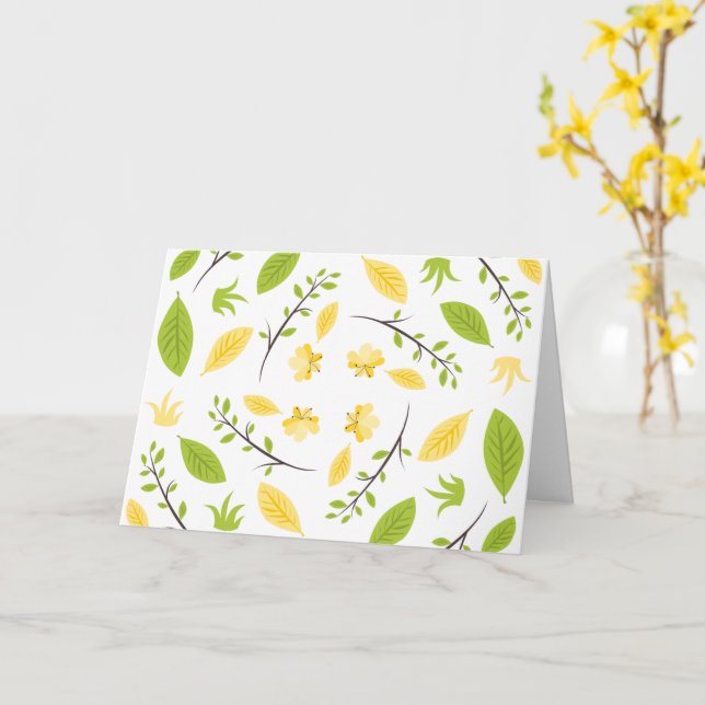 Thinking of You and Sending Our Love Card (Yellow Flower)