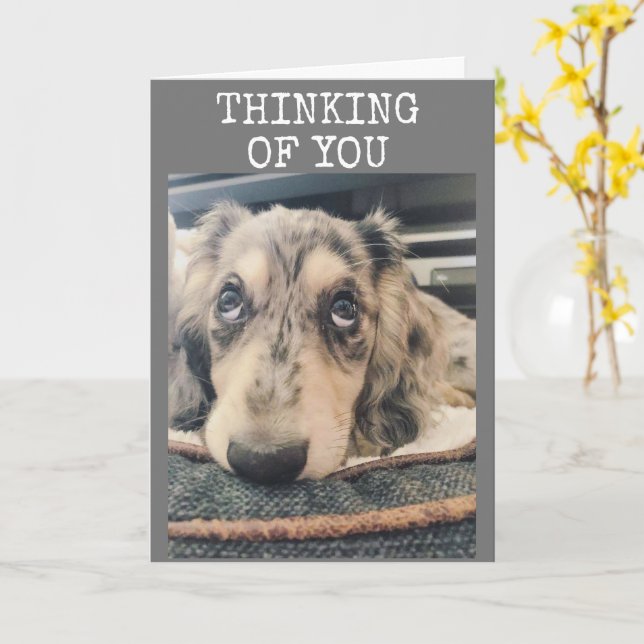 THINKING OF YOU AND WISHING YOU HAPPY BIRTHDAY CARD (Yellow Flower)