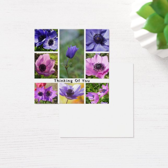 Thinking of You Anemone Photo Collage (Desk)