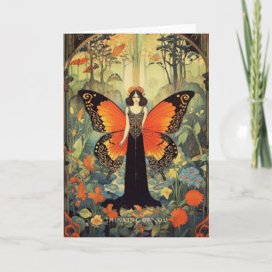 Thinking of You - Art Nouveau Card
