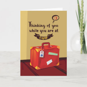 Thinking of You at Camp, Suitcase With Memories Card