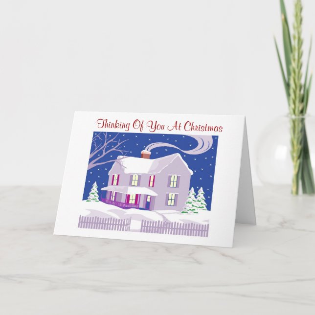 Thinking Of You At Christmas - Greeting Card (Front)