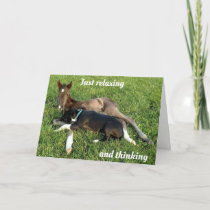 THINKING OF **YOU** AT CHRISTMAS HOLIDAY CARD